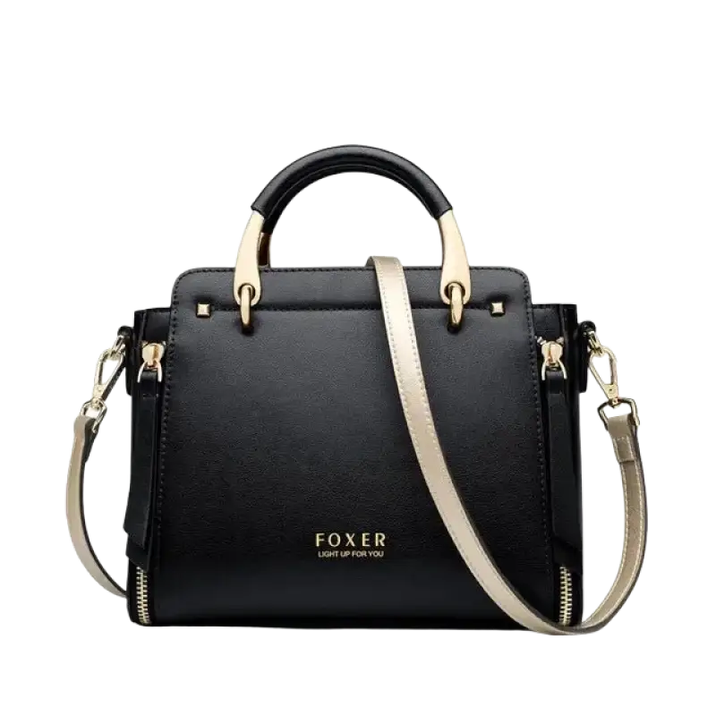 FOXER Women Crossbody Shoulder Bags Female Split Leather Handle Bags Large Capacity Handbags Stylish Cross-body Purse Chic Totes - laurichshop