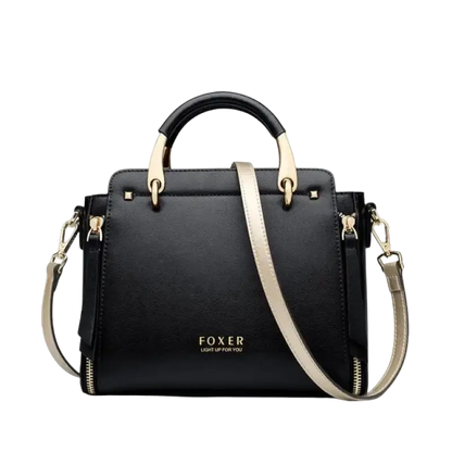 FOXER Women Crossbody Shoulder Bags Female Split Leather Handle Bags Large Capacity Handbags Stylish Cross-body Purse Chic Totes - laurichshop