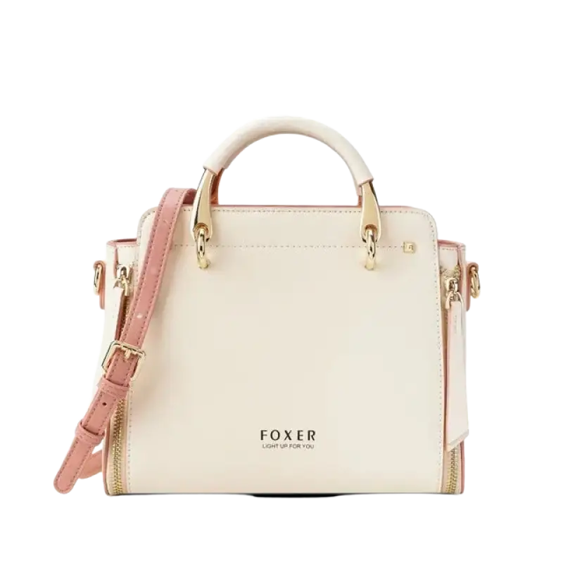 FOXER Women Crossbody Shoulder Bags Female Split Leather Handle Bags Large Capacity Handbags Stylish Cross-body Purse Chic Totes - laurichshop
