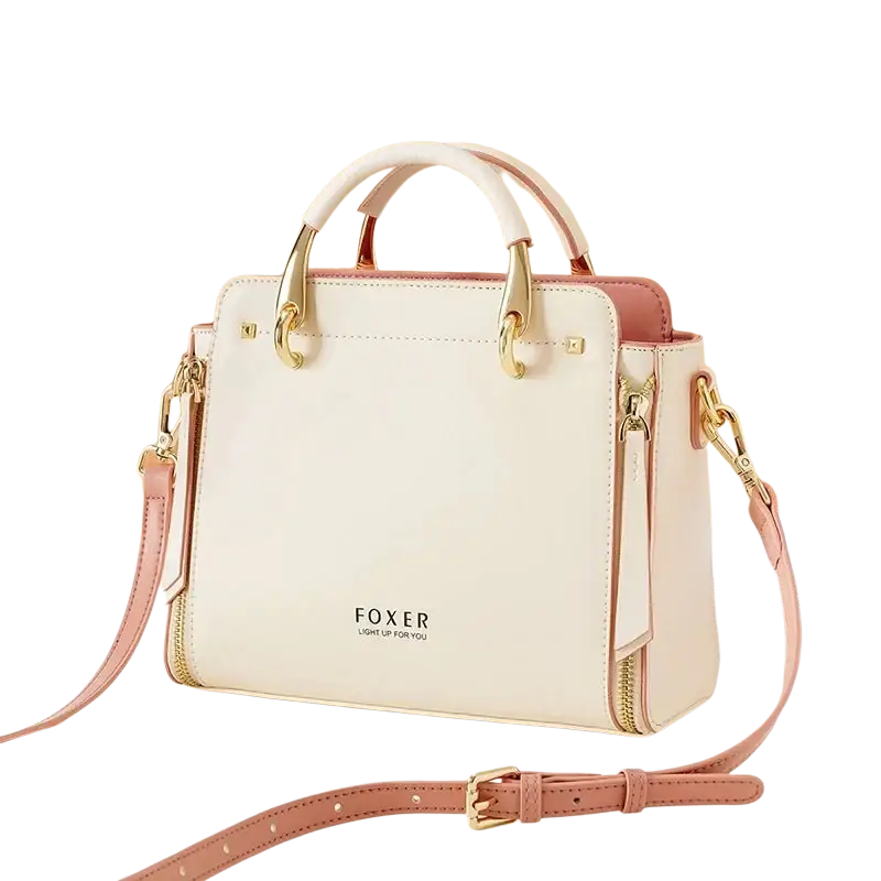 FOXER Women Crossbody Shoulder Bags Female Split Leather Handle Bags Large Capacity Handbags Stylish Cross-body Purse Chic Totes - laurichshop