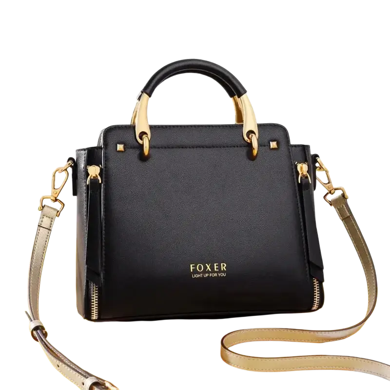 FOXER Women Crossbody Shoulder Bags Female Split Leather Handle Bags Large Capacity Handbags Stylish Cross-body Purse Chic Totes - laurichshop