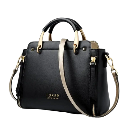 FOXER Women Crossbody Shoulder Bags Female Split Leather Handle Bags Large Capacity Handbags Stylish Cross-body Purse Chic Totes - laurichshop