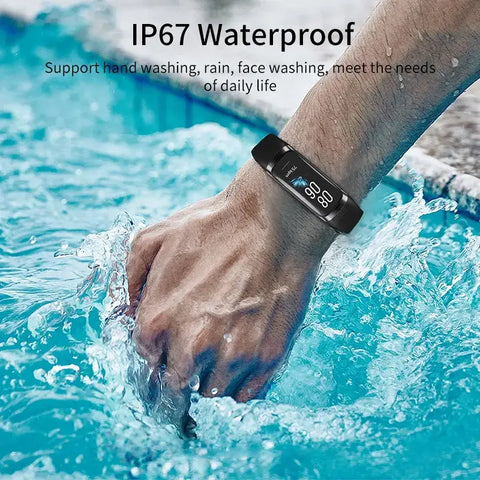 LIGE Amoled Heart Rate Blood Waterproof Smartwatch