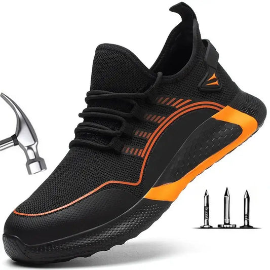 2022 Lightweight Work Safety Shoes For Man Breathable Sports Safety Shoes Work Boots S3 Anti-Smashing Anti-iercing - laurichshop