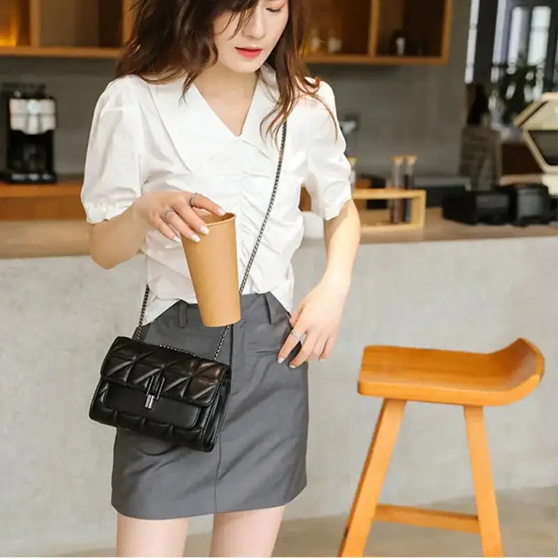 Luxury Designer Bags Women Leather Chain Crossbody Bags For Women Handbags Shoulder Bags Messenger Female Clutch - laurichshop