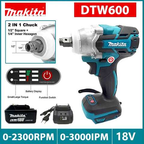 Makita DTW600 Cordless Wrench Electric Impact 18V Brush-less - only tool