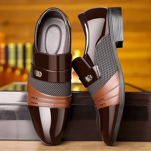 Men Formal Leather Loafers Party Office Business Casual Shoes