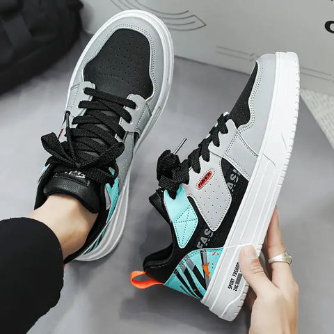 Men’s Casual Sports Shoes Mesh Breathable Fashionable Lace up Running Shoes Walking Daily Sneakers Jogging Training