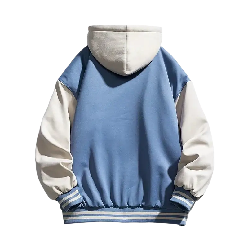 2023 Men's Plush Jacket Inner Fleece Warm Hoodie Baseball Jacket Men Oversize Vintage Winter Streetwear Embroidery Fashion Y2k - laurichshop