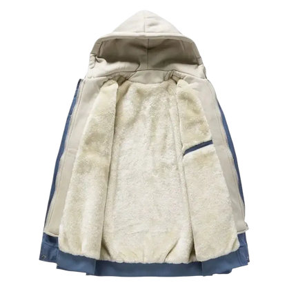 2023 Men's Plush Jacket Inner Fleece Warm Hoodie Baseball Jacket Men Oversize Vintage Winter Streetwear Embroidery Fashion Y2k - laurichshop