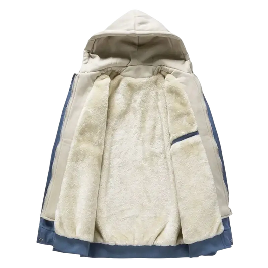 2023 Men's Plush Jacket Inner Fleece Warm Hoodie Baseball Jacket Men Oversize Vintage Winter Streetwear Embroidery Fashion Y2k - laurichshop