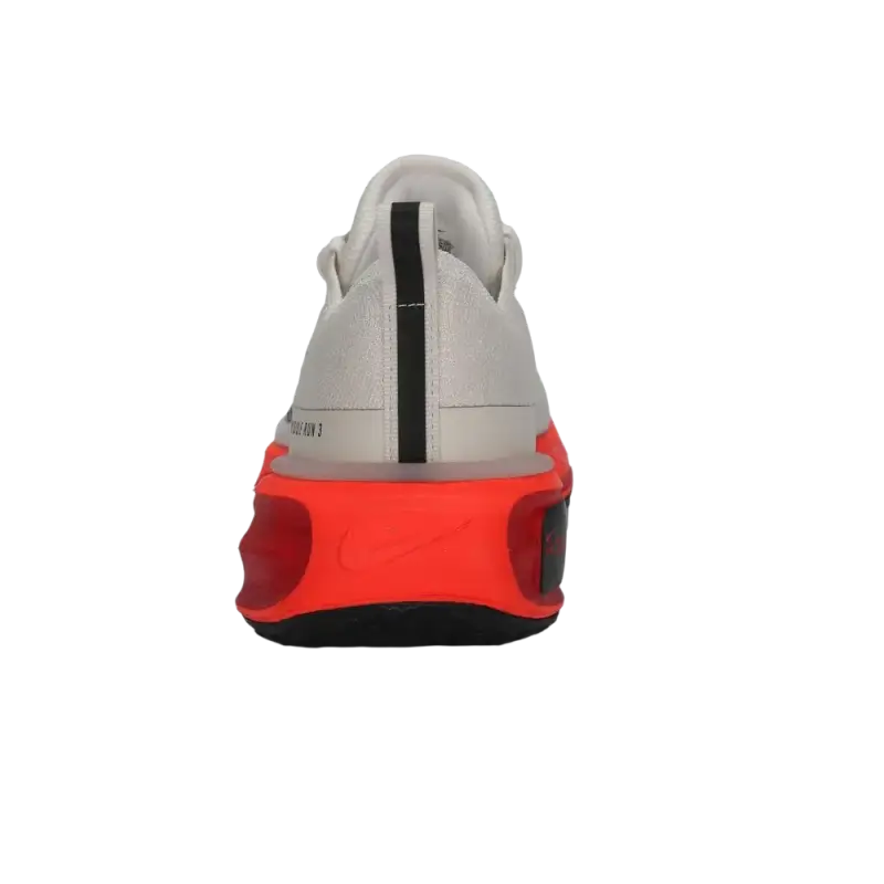 White and red Adidas running shoes with black accents and cushioned support