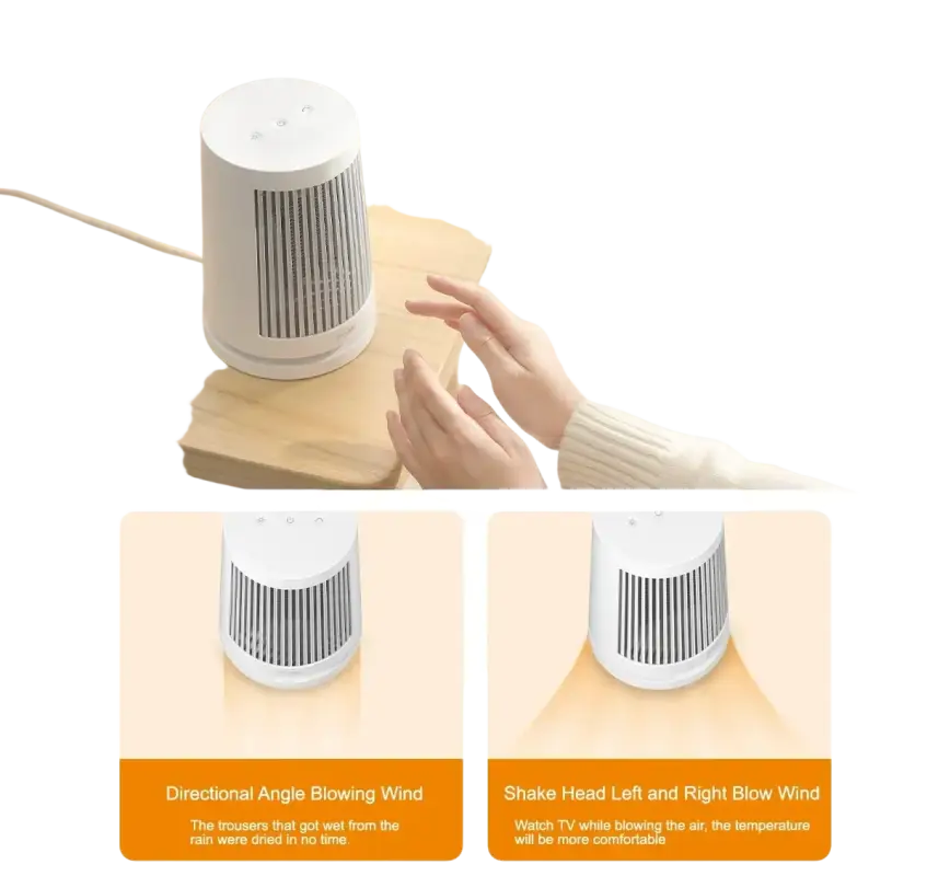 Xiaomi Mijia Ceramics 600 W Mini Electric Desktop Household Heater Radiator Machine