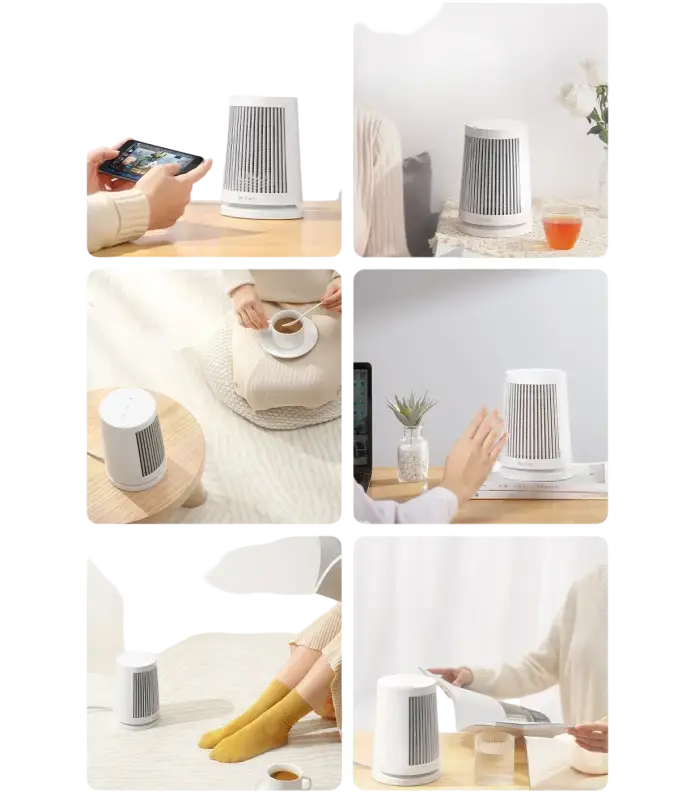 Xiaomi Mijia Ceramics 600 W Mini Electric Desktop Household Heater Radiator Machine