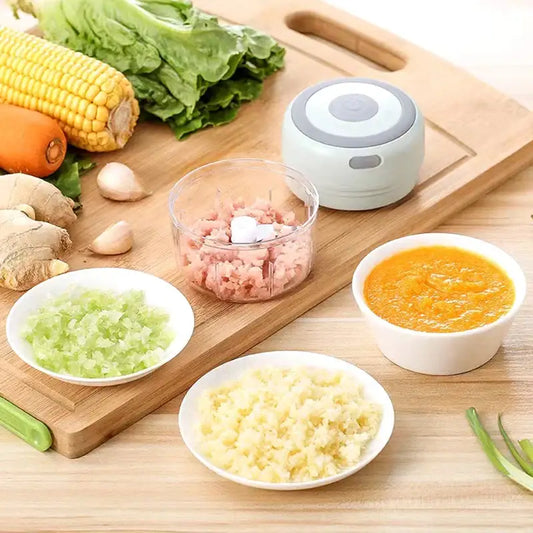 Mini Electric Garlic Grinder Chili Vegetable Chopper 100/250 ML