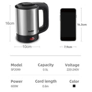 Mini Electric Stainless Steel Tea And Coffee Kettle