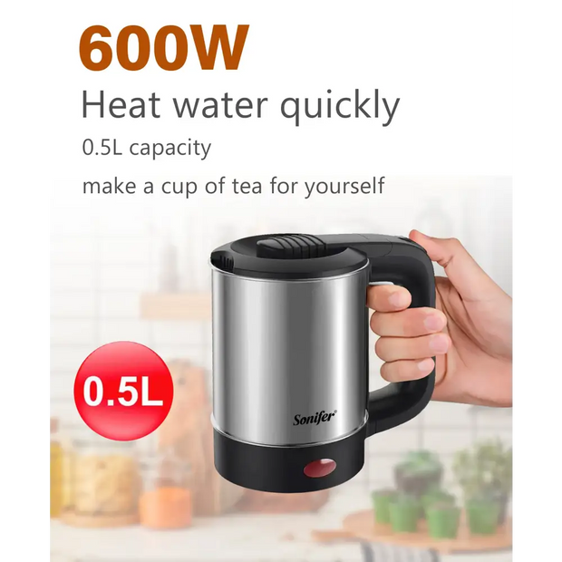 Mini Electric Stainless Steel Tea And Coffee Kettle