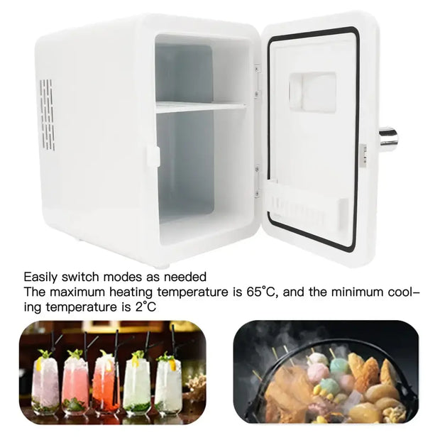 Mini Portable Drinks Fridge Small with Cooling and Heating Function