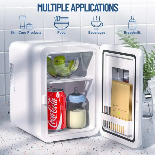 Mini Portable Drinks Fridge Small with Cooling and Heating Function