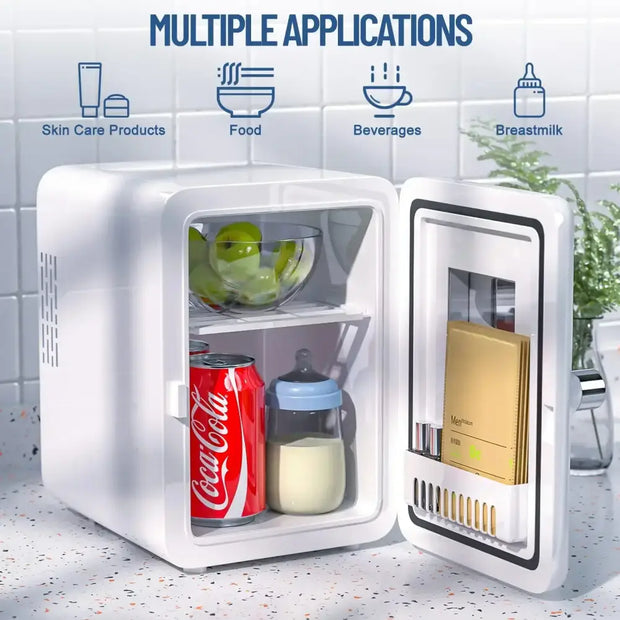 Mini Portable Drinks Fridge Small with Cooling and Heating Function