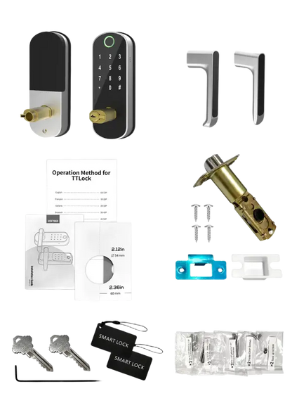 Smart Fingerprint Door Lock App Remote Control Keyless WIFI Digital Touchscreen