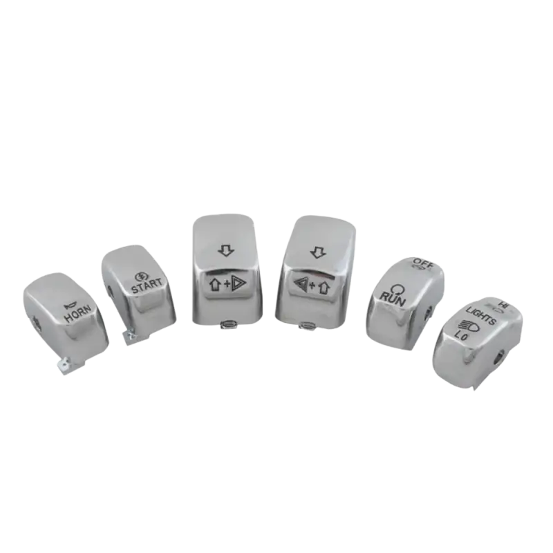 Motorcycle Handlebar Control Parts Switch Caps Button Cover For Harley Sportster XL 883 1200 Dyna Softail Fat Boy VRSC Models - laurichshop