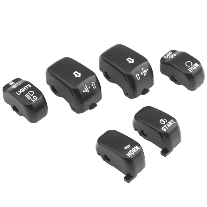 Motorcycle Handlebar Control Parts Switch Caps Button Cover For Harley Sportster XL 883 1200 Dyna Softail Fat Boy VRSC Models - laurichshop