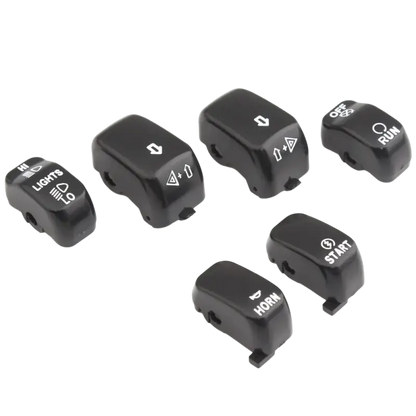 Motorcycle Handlebar Control Parts Switch Caps Button Cover For Harley Sportster XL 883 1200 Dyna Softail Fat Boy VRSC Models - laurichshop