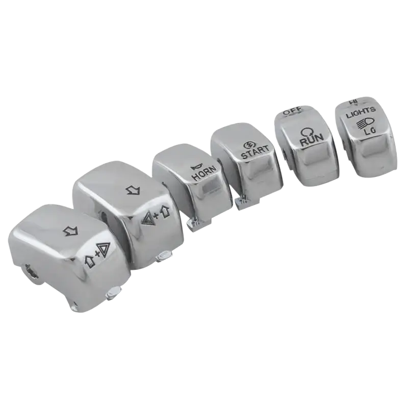 Motorcycle Handlebar Control Parts Switch Caps Button Cover For Harley Sportster XL 883 1200 Dyna Softail Fat Boy VRSC Models - laurichshop