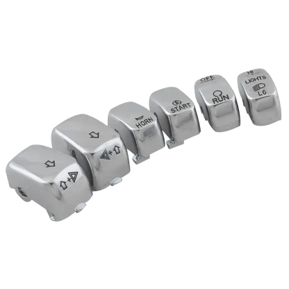 Motorcycle Handlebar Control Parts Switch Caps Button Cover For Harley Sportster XL 883 1200 Dyna Softail Fat Boy VRSC Models - laurichshop