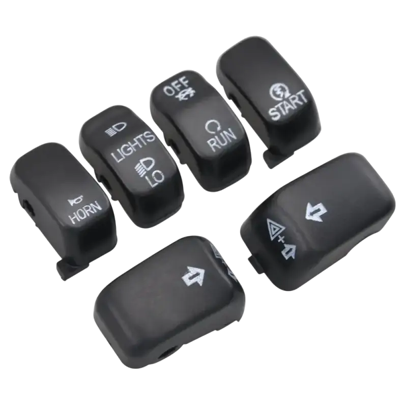 Motorcycle Handlebar Control Parts Switch Caps Button Cover For Harley Sportster XL 883 1200 Dyna Softail Fat Boy VRSC Models - laurichshop