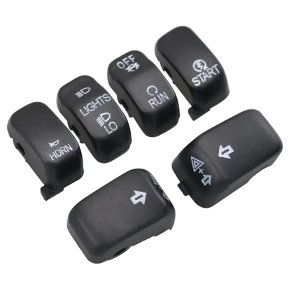 Motorcycle Handlebar Control Parts Switch Caps Button Cover For Harley Sportster XL 883 1200 Dyna Softail Fat Boy VRSC Models - laurichshop