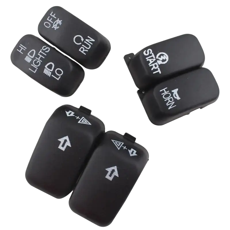 Motorcycle Handlebar Control Parts Switch Caps Button Cover For Harley Sportster XL 883 1200 Dyna Softail Fat Boy VRSC Models - laurichshop