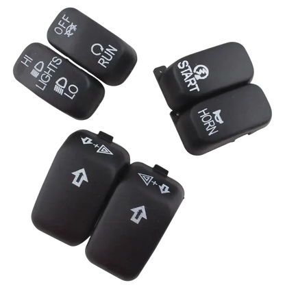 Motorcycle Handlebar Control Parts Switch Caps Button Cover For Harley Sportster XL 883 1200 Dyna Softail Fat Boy VRSC Models - laurichshop