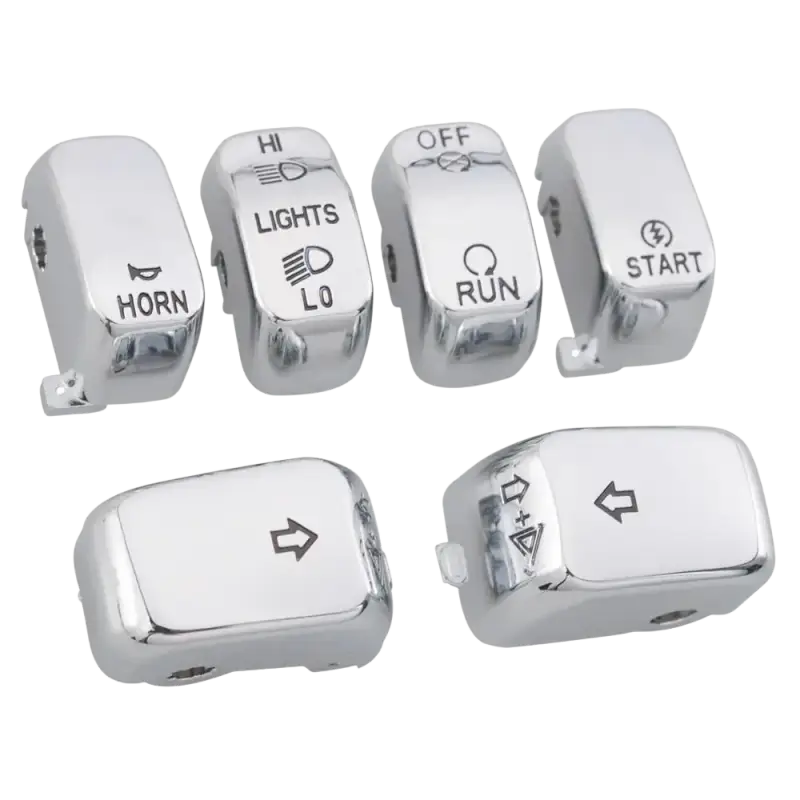 Motorcycle Handlebar Control Parts Switch Caps Button Cover For Harley Sportster XL 883 1200 Dyna Softail Fat Boy VRSC Models - laurichshop