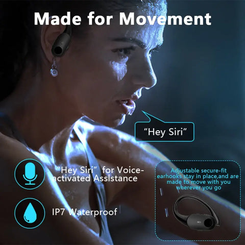 Mpow T68 Deep Bass Wireless Earbuds Bluetooth 5.3