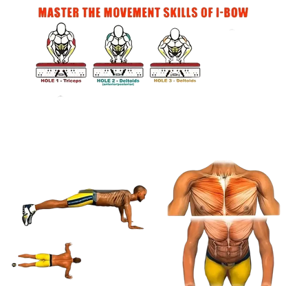 Multi-functional Push-up Bar Fordable Fitness Equipment For Chest Abdomen Arms/Back Training