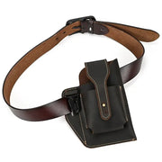 New Arrivals Genuine Leather Phone Waist Bag For Men