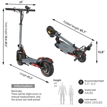 New City Mobility Electric Scooter 800 W One button folding Max speed 45 km/h laurichshop