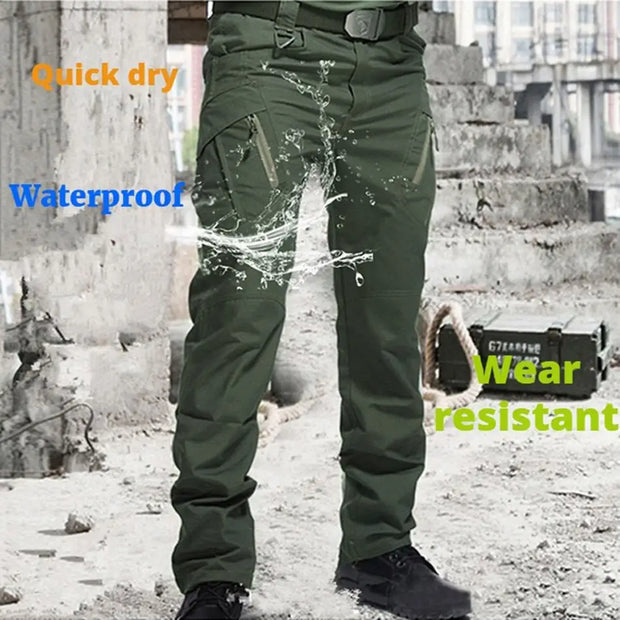 New Mens Tactical Pants Multiple Pocket Elasticity - laurichshop