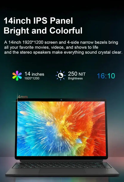 Ninkear T40 2 in 1 Backlight Laptop Touch Screen N100 14 Inch laurichshop