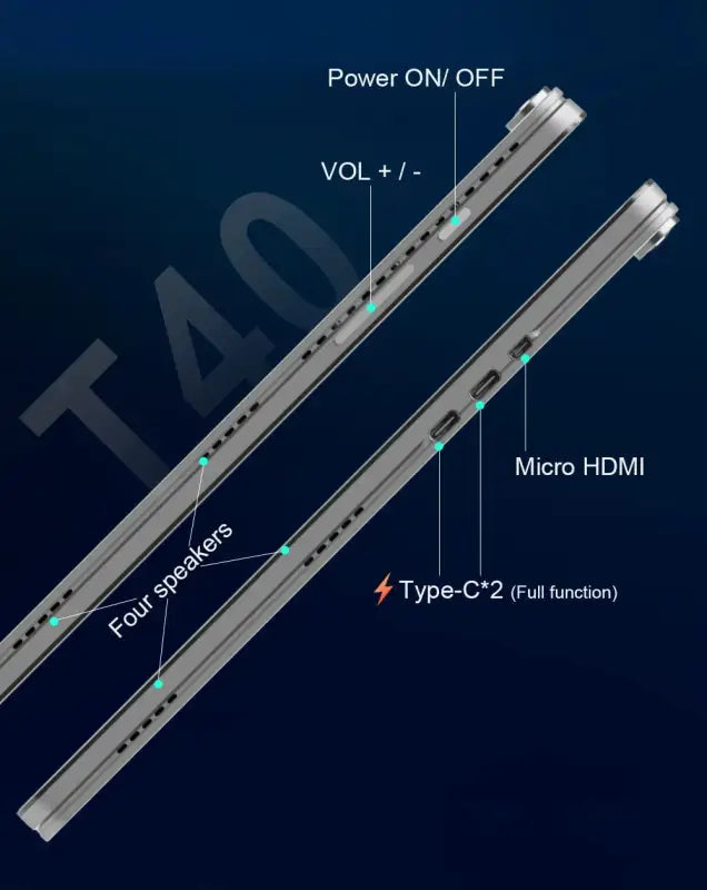 Ninkear T40 2 in 1 Backlight Laptop Touch Screen N100 14 Inch laurichshop