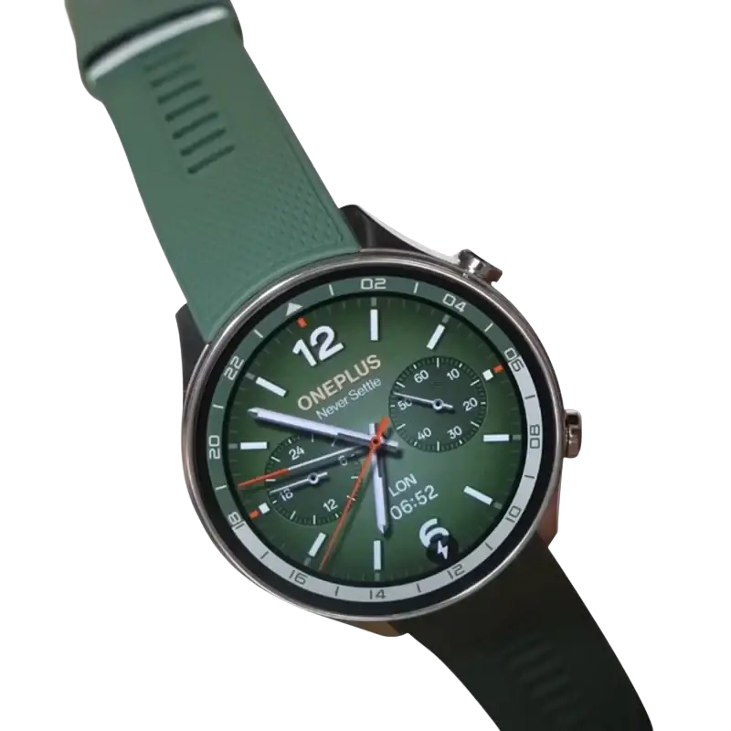 Waterproof OnePlus Snapdragon Smartwatch with AMOLED screen designed for sports and daily use
