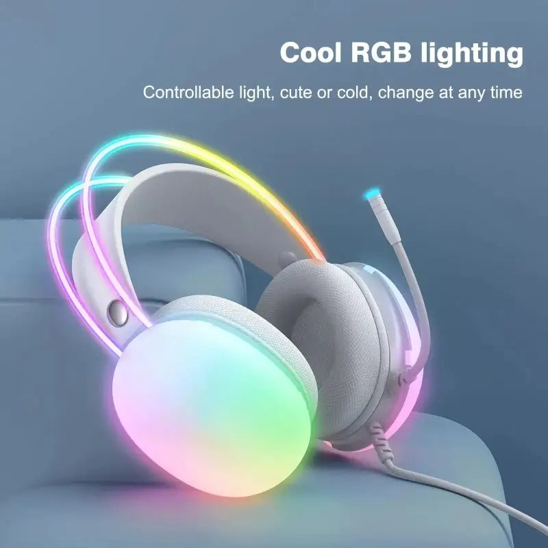 ONIKUMA 2023 New Headset Full RGB PC Gaming Headphones with RGB Lights FOR GAMMER KOL - laurichshop