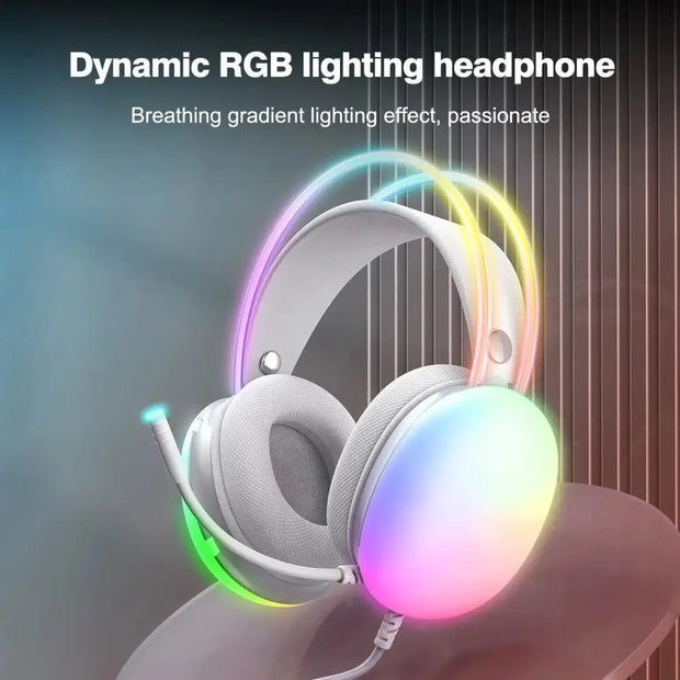 ONIKUMA 2023 New Headset Full RGB PC Gaming Headphones with RGB Lights FOR GAMMER KOL - laurichshop