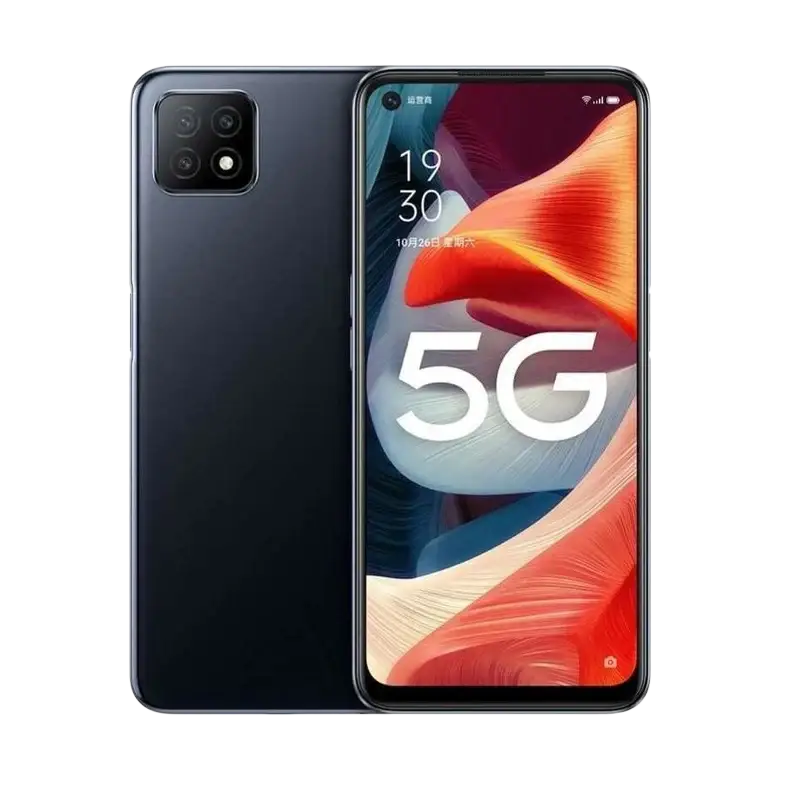 OPPO A53 5G Mobile Phone with Side-Mounted Fingerprint Sensor