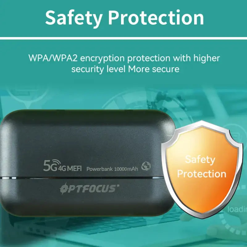 Optfocus 4G Lite Sim Card Modem Router Wireless Portatile con Power Bank