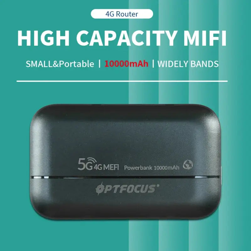 Optfocus 4G Lite Sim Card Modem Router Wireless Portatile con Power Bank