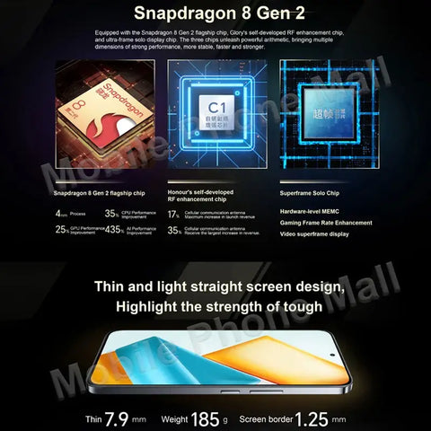 Original Honor 90 GT 5G 6.7’’ 120Hz Amoled Screen Snapdragon