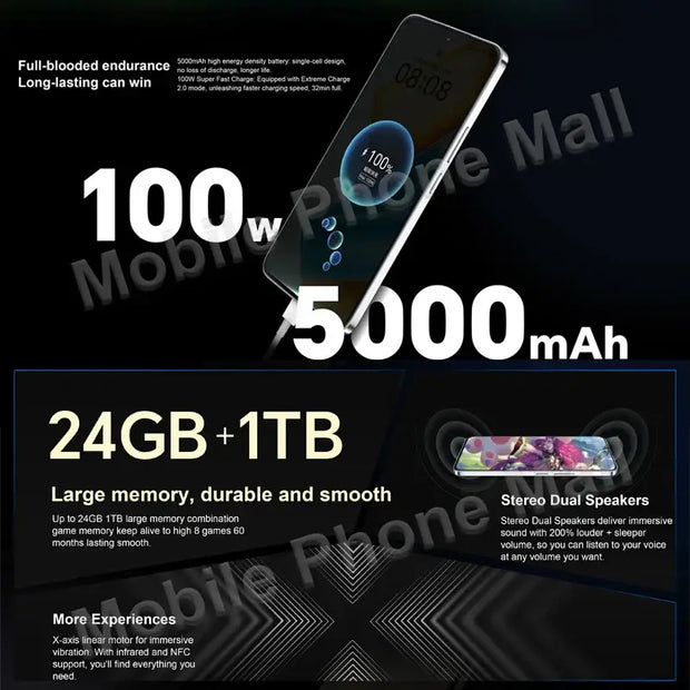 Original Honor 90 GT 5G 6.7’’ 120Hz Amoled Screen Snapdragon